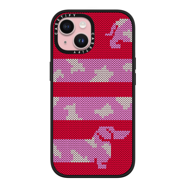 CASETiFY iPhone 15 ケース マットブラック インパクトケース MagSafe対応 Dachschund Sweater casetify_artist