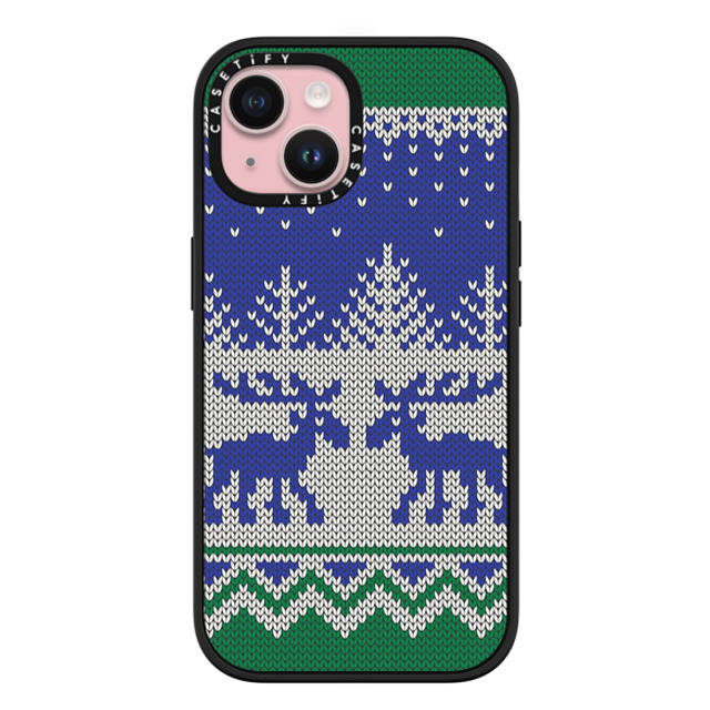 CASETiFY iPhone 15 ケース マットブラック インパクトケース MagSafe対応 Christ-Moose Sweater casetify_artist