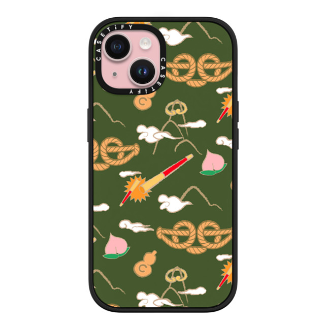 CASETiFY iPhone 15 ケース マットブラック インパクトケース MagSafe対応 QI TIAN Case casetify_artist