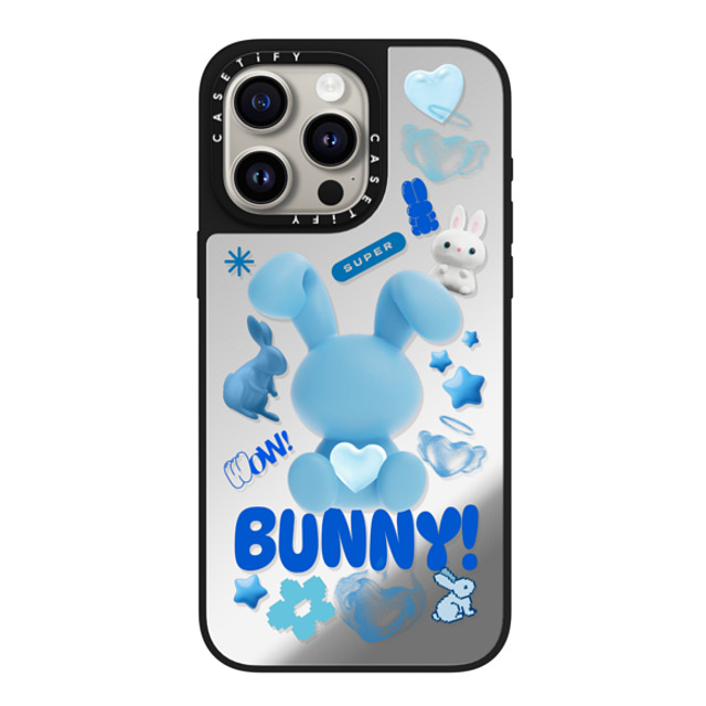 CASETiFY iPhone 15 Pro Max Case Silver on Black ミラーケース MagSafe対応 Bunny Records casetify_artist CASETiFY iPhone 15 Pro Max Case Silver on Black ミラーケース MagSafe対応 Bunny Records casetify_artist