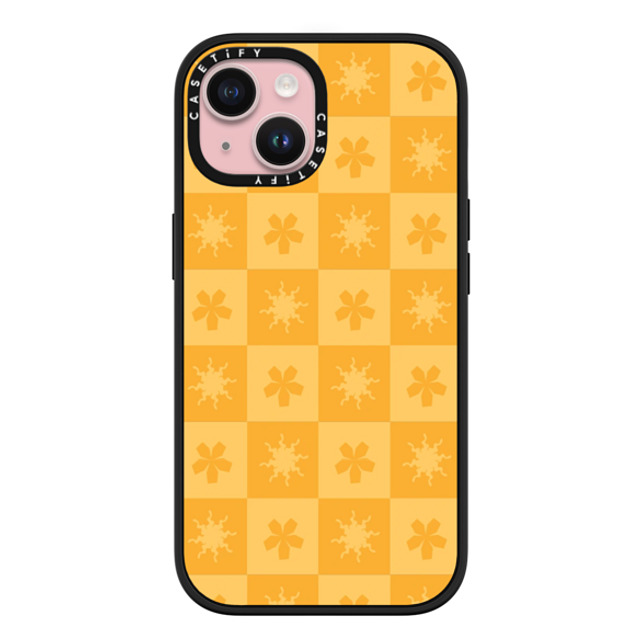 CASETiFY iPhone 15 Case Matte Black Impact Case MagSafe Compatible Sun or Flower casetify_artist CASETiFY iPhone 15 Case Matte Black Impact Case MagSafe Compatible Sun or Flower casetify_artist