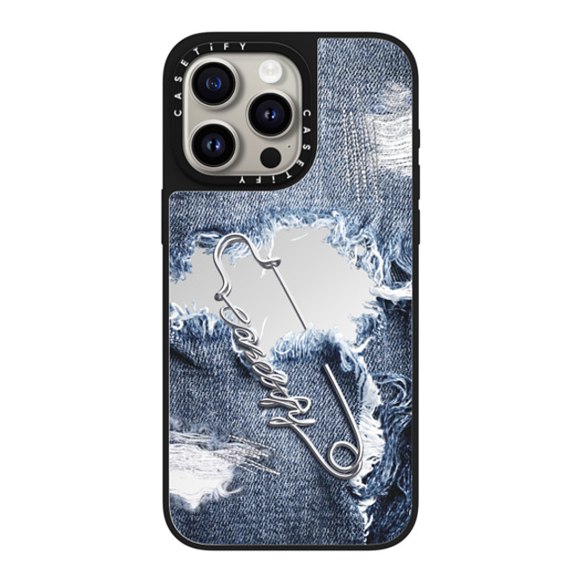 CASETiFY iPhone 15 Pro Max Case Silver on Black ミラーケース MagSafe対応 Pinned Statement Case casetify_artist Father's Day CASETiFY iPhone 15 Pro Max Case Silver on Black ミラーケース MagSafe対応 Pinned Statement Case casetify_artist Father's Day