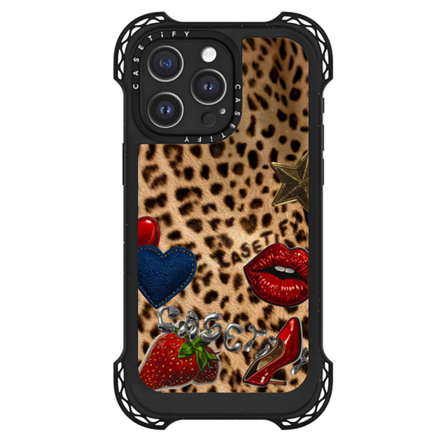 CASETiFY iPhone 15 Pro Max ケース ブラック ウルトラ バウンスケース MagSafe対応 Leopard,Heart Animal,Animal,Heart,Leopard,Love Patched Cheetah New iPhone CASETiFY iPhone 15 Pro Max ケース ブラック ウルトラ バウンスケース MagSafe対応 Leopard,Heart Animal,Animal,Heart,Leopard,Love Patched Cheetah New iPhone