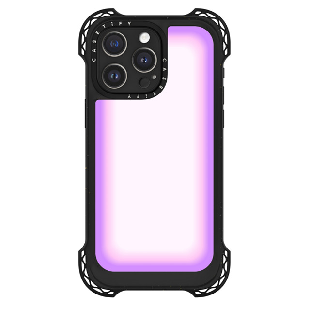 CASETiFY iPhone 15 Pro Max Case Black ウルトラ バウンスケース MagSafe対応 Gradient Gradient Light Violet