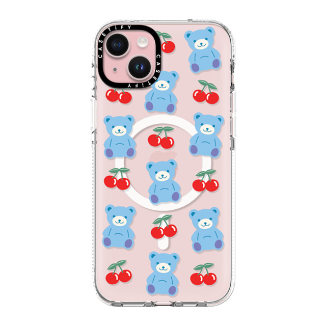 CASETiFY iPhone 15 Plus Case クリア クリア ケース MagSafe対応 Cherry,Bear Animal,Cartoon,Cherry,Bear,Cartoon,Pattern,Y2K Cherrie Bear Father's Day CASETiFY iPhone 15 Plus Case クリア クリア ケース MagSafe対応 Cherry,Bear Animal,Cartoon,Cherry,Bear,Cartoon,Pattern,Y2K Cherrie Bear Father's Day