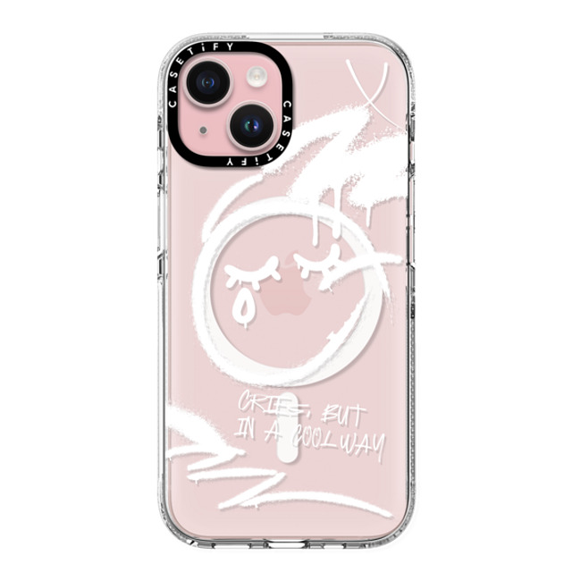CASETiFY iPhone 15 Case Clear Clear Case MagSafe Compatible Monochrome,Street Art Monochrome,Street Art Cries, But in a Cool Way Father's Day CASETiFY iPhone 15 Case Clear Clear Case MagSafe Compatible Monochrome,Street Art Monochrome,Street Art Cries, But in a Cool Way Father's Day