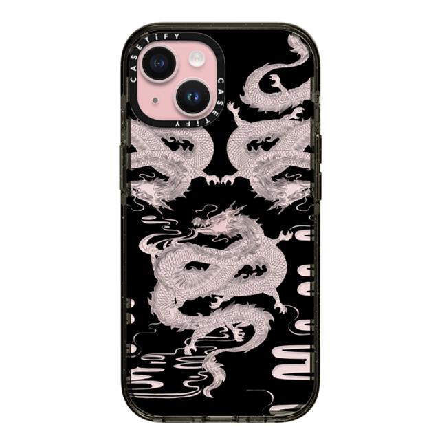 CASETiFY iPhone 15 Case Black インパクトケース Dragon Dragon Dragon White Mother's Day CASETiFY iPhone 15 Case Black インパクトケース Dragon Dragon Dragon White Mother's Day