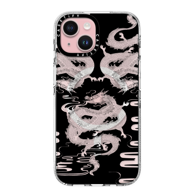 CASETiFY iPhone 15 Case クリア クリア ケース MagSafe対応 Dragon Dragon Dragon White Back to School CASETiFY iPhone 15 Case クリア クリア ケース MagSafe対応 Dragon Dragon Dragon White Back to School