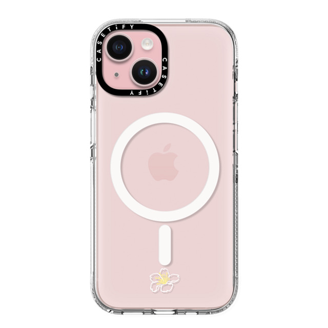 CASETiFY iPhone 15 ケース クリア クリア ケース MagSafe対応 Single Sakura casetify_artist