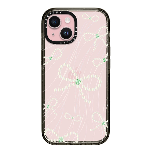 CASETiFY iPhone 15 ケース ブラック インパクトケース Mint Melody casetify_artist