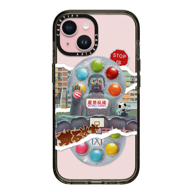 CASETiFY iPhone 15 ケース ブラック インパクトケース HK Collage - Buddha casetify_artist