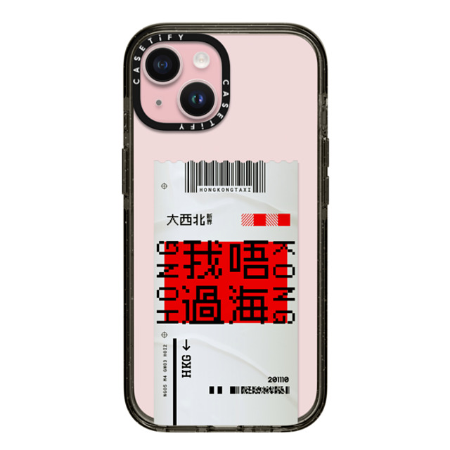 CASETiFY iPhone 15 ケース ブラック インパクトケース Ticket - Taxi casetify_artist