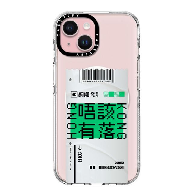 CASETiFY iPhone 15 ケース クリア クリア ケース MagSafe対応 Ticket - Minibus casetify_artist