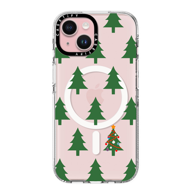 CASETiFY iPhone 15 ケース クリア クリア ケース MagSafe対応 O Christmas Tree casetify_artist