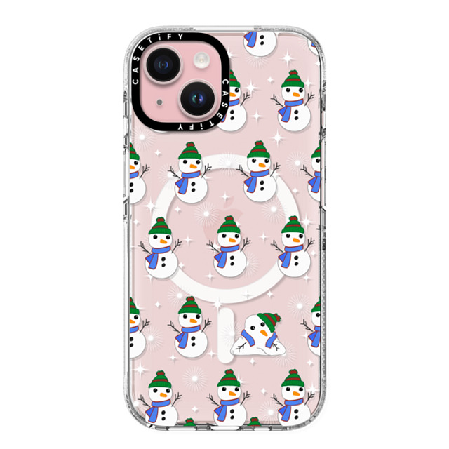 CASETiFY iPhone 15 ケース クリア クリア ケース MagSafe対応 Snowman Meltdown casetify_artist