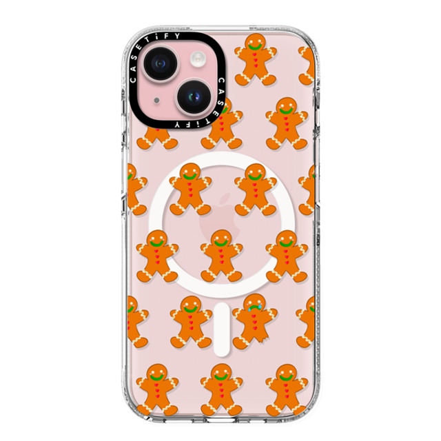 CASETiFY iPhone 15 ケース クリア クリア ケース MagSafe対応 Christmas Bites Gingerbread casetify_artist