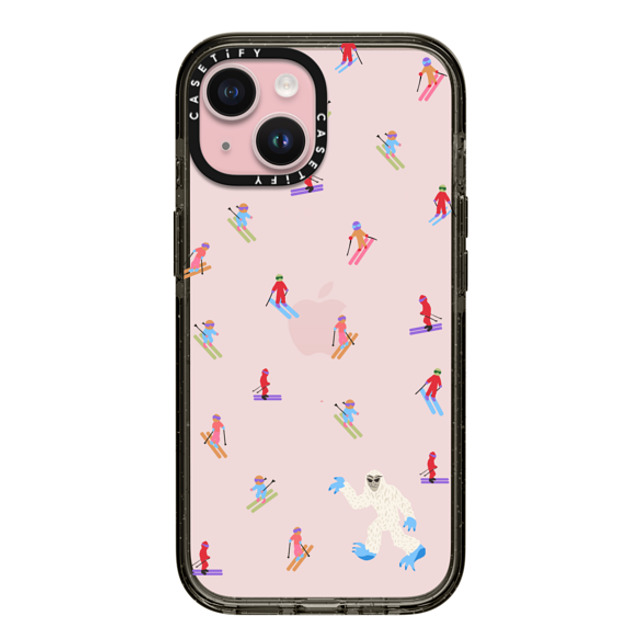 CASETiFY iPhone 15 ケース ブラック インパクトケース Ski Free casetify_artist