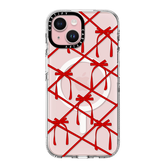 CASETiFY iPhone 15 ケース クリア クリア ケース MagSafe対応 Bow casetify_artist