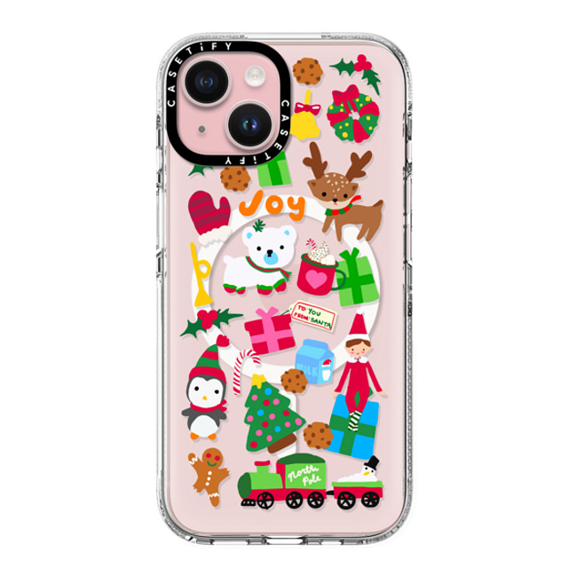 CASETiFY iPhone 15 ケース クリア クリア ケース MagSafe対応 Holiday Cheer casetify_artist