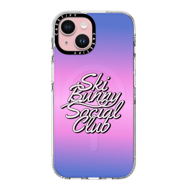 CASETiFY iPhone 15 ケース クリア クリア ケース MagSafe対応 Ski Bunny Social Club casetify_artist