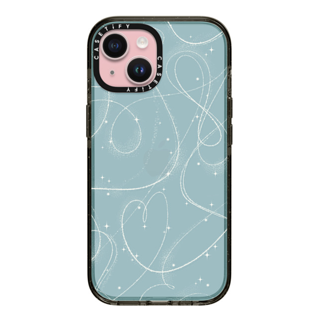 CASETiFY iPhone 15 ケース ブラック インパクトケース Pond Skating casetify_artist