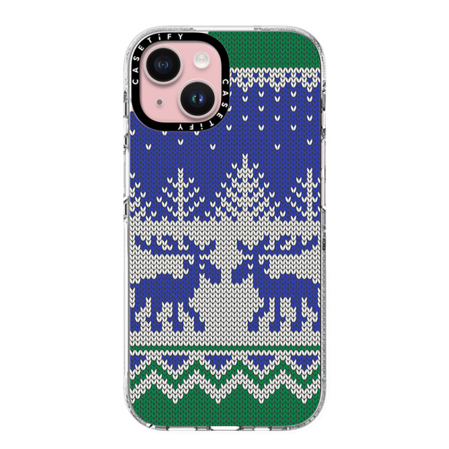 CASETiFY iPhone 15 ケース クリア クリア ケース MagSafe対応 Christ-Moose Sweater casetify_artist