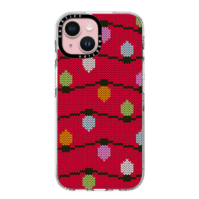 CASETiFY iPhone 15 ケース クリア クリア ケース MagSafe対応 Ugly Christmas Sweater casetify_artist