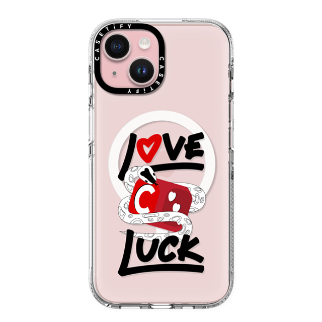 CASETiFY iPhone 15 ケース クリア クリア ケース MagSafe対応 Lucky Snake Dice casetify_artist