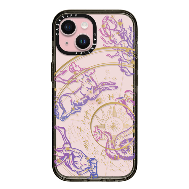CASETiFY iPhone 15 ケース ブラック インパクトケース Mysterious Zodiac casetify_artist Father's Day CASETiFY iPhone 15 ケース ブラック インパクトケース Mysterious Zodiac casetify_artist Father's Day
