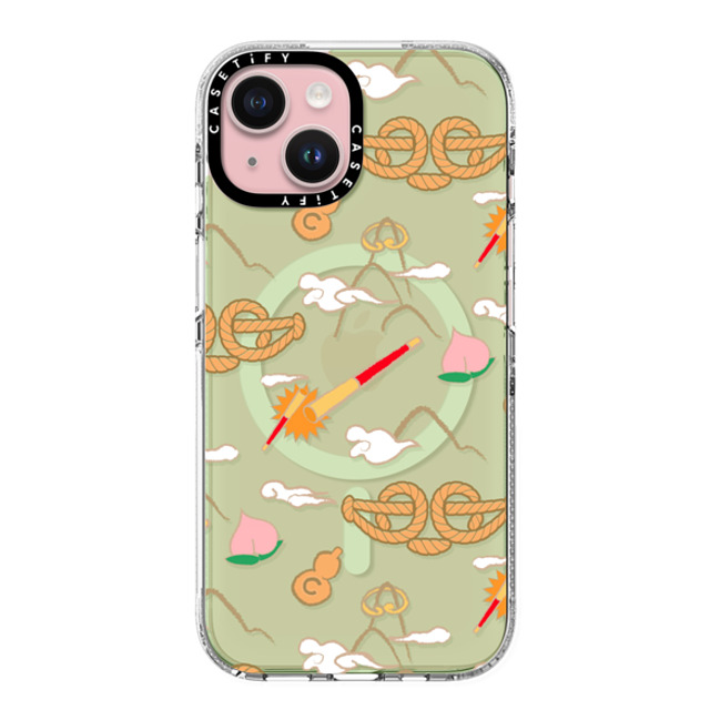 CASETiFY iPhone 15 ケース クリア クリア ケース MagSafe対応 QI TIAN Case casetify_artist