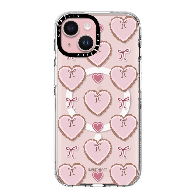 CASETiFY iPhone 15 ケース クリア クリア ケース MagSafe対応 Sweetheart pattern case casetify_artist