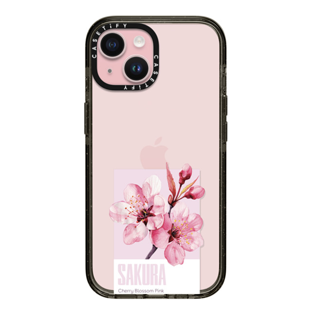 CASETiFY iPhone 15 ケース Black インパクトケース Sakura Color Palette casetify_artist