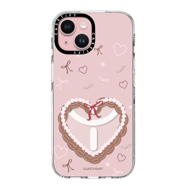 CASETiFY iPhone 15 ケース Clear クリア ケース MagSafe対応 Sweetheart heart case (Dosan Retail Exclusive) casetify_artist