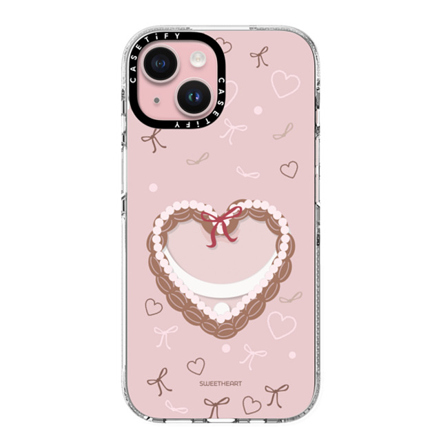CASETiFY iPhone 15 ケース Clear クリア ケース MagSafe対応 Sweetheart heart case (Dosan Retail Exclusive) casetify_artist