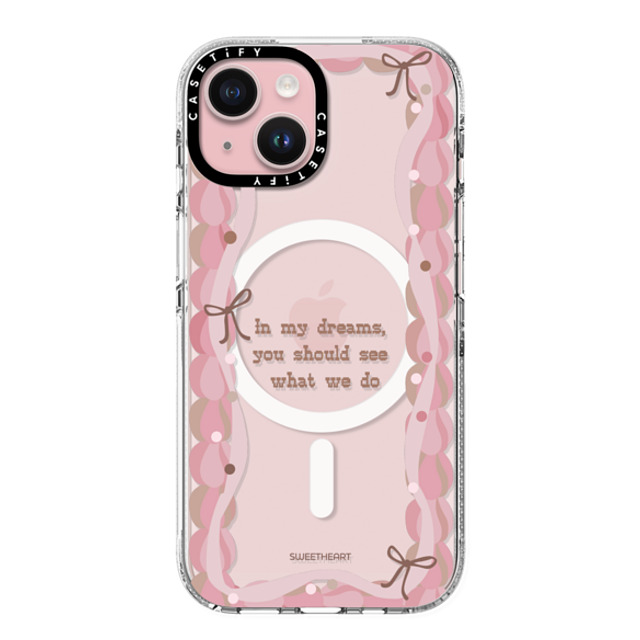 CASETiFY iPhone 15 ケース Clear クリア ケース MagSafe対応 Sweetheart quote case casetify_artist