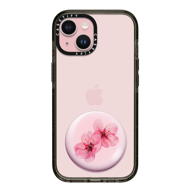 CASETiFY iPhone 15 ケース Black インパクトケース Sakura Raindrop Cake casetify_artist