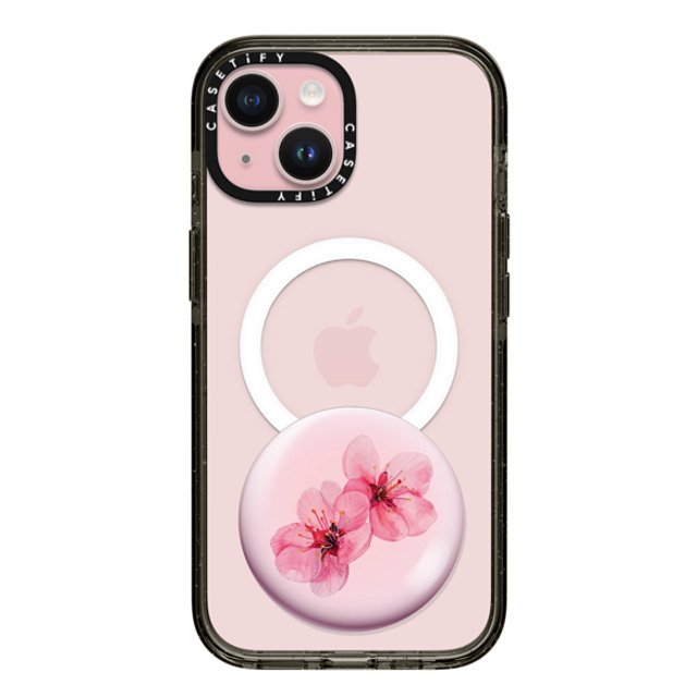 CASETiFY iPhone 15 ケース Black インパクトケース MagSafe対応 Sakura Raindrop Cake casetify_artist