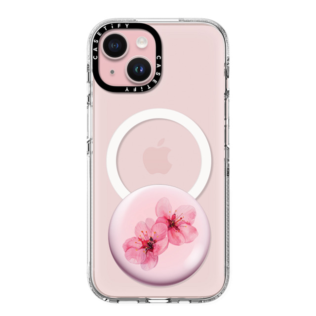 CASETiFY iPhone 15 ケース Clear クリア ケース MagSafe対応 Sakura Raindrop Cake casetify_artist