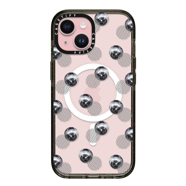 CASETiFY iPhone 15 ケース ブラック インパクトケース MagSafe対応 Monochrome,Y2K Y2K,Monochrome Polka Dot Disco Father's Day CASETiFY iPhone 15 ケース ブラック インパクトケース MagSafe対応 Monochrome,Y2K Y2K,Monochrome Polka Dot Disco Father's Day
