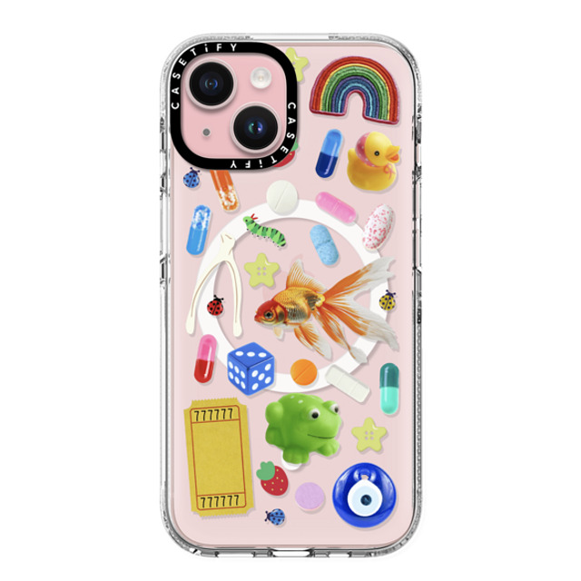 CASETiFY iPhone 15 Case クリア クリア ケース MagSafe対応 Happy Dose of Luck casetify_artist Father's Day CASETiFY iPhone 15 Case クリア クリア ケース MagSafe対応 Happy Dose of Luck casetify_artist Father's Day