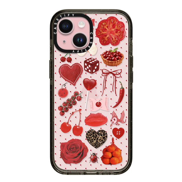 CASETiFY iPhone 15 Case ブラック インパクトケース Cherry-Picked Luck casetify_artist Mother's Day CASETiFY iPhone 15 Case ブラック インパクトケース Cherry-Picked Luck casetify_artist Mother's Day