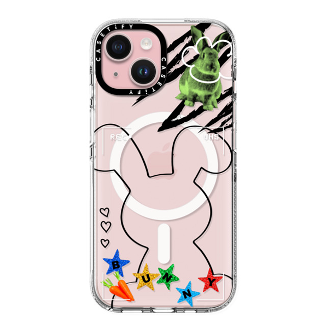 CASETiFY iPhone 15 Case Clear Clear Case MagSafe Compatible Bunny Selfie casetify_artist Mother's Day CASETiFY iPhone 15 Case Clear Clear Case MagSafe Compatible Bunny Selfie casetify_artist Mother's Day