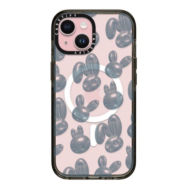 CASETiFY iPhone 15 Case Black インパクトケース MagSafe対応 Pixelated Bunny casetify_artist Father's Day CASETiFY iPhone 15 Case Black インパクトケース MagSafe対応 Pixelated Bunny casetify_artist Father's Day