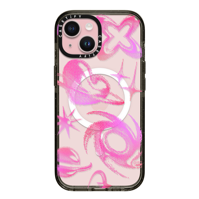 CASETiFY iPhone 15 ケース ブラック インパクトケース MagSafe対応 Star,Heart Heart,Star,Y2K Y2K Bitmap Father's Day CASETiFY iPhone 15 ケース ブラック インパクトケース MagSafe対応 Star,Heart Heart,Star,Y2K Y2K Bitmap Father's Day