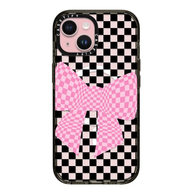 CASETiFY iPhone 15 ケース ブラック インパクトケース MagSafe対応 Checkered,Ribbon Ribbon,Checkered Checkmate Bonita Father's Day CASETiFY iPhone 15 ケース ブラック インパクトケース MagSafe対応 Checkered,Ribbon Ribbon,Checkered Checkmate Bonita Father's Day
