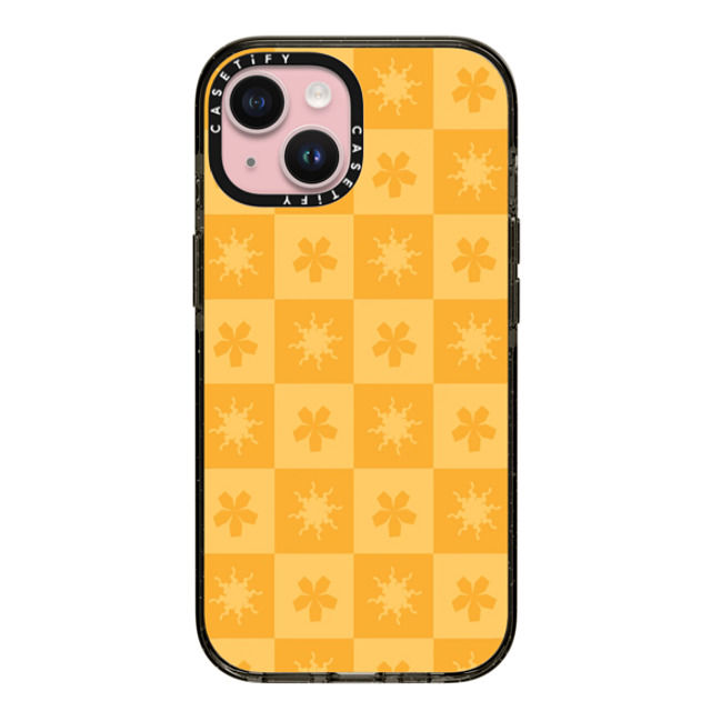 CASETiFY iPhone 15 Case Black Impact Case MagSafe Compatible Sun or Flower casetify_artist CASETiFY iPhone 15 Case Black Impact Case MagSafe Compatible Sun or Flower casetify_artist