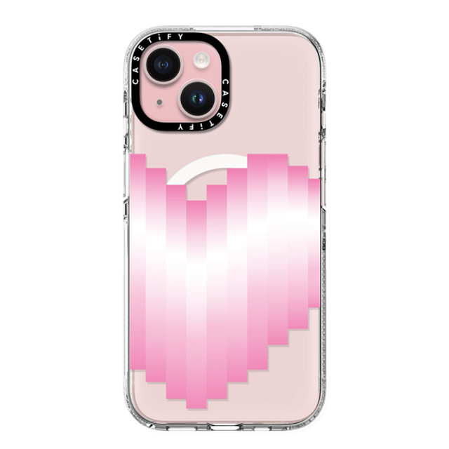 CASETiFY iPhone 15 Case Clear Clear Case MagSafe Compatible Heart Heart 8-beat Heart Mother's Day CASETiFY iPhone 15 Case Clear Clear Case MagSafe Compatible Heart Heart 8-beat Heart Mother's Day