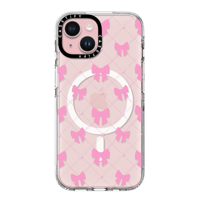 CASETiFY iPhone 15 ケース クリア クリア ケース MagSafe対応 Ribbon Ribbon Bow-net Lace Father's Day CASETiFY iPhone 15 ケース クリア クリア ケース MagSafe対応 Ribbon Ribbon Bow-net Lace Father's Day