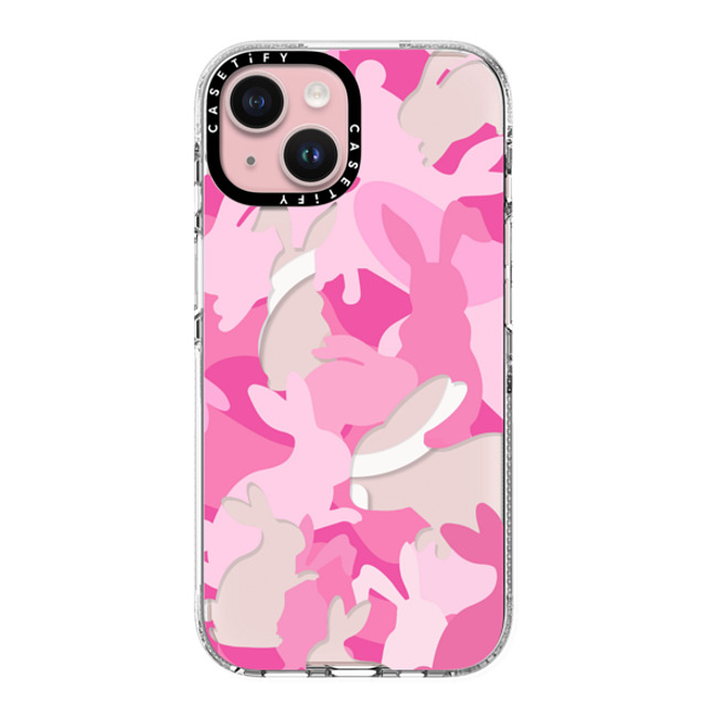 CASETiFY iPhone 15 Case Clear Clear Case MagSafe Compatible Bunny Bunny Bunny Camo Mother's Day CASETiFY iPhone 15 Case Clear Clear Case MagSafe Compatible Bunny Bunny Bunny Camo Mother's Day