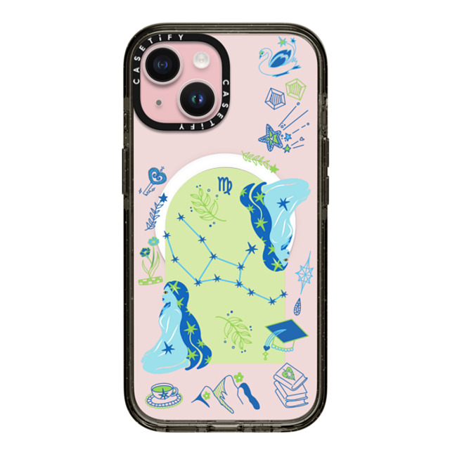 CASETiFY iPhone 15 ケース ブラック インパクトケース MagSafe対応 Virgo casetify_artist Father's Day CASETiFY iPhone 15 ケース ブラック インパクトケース MagSafe対応 Virgo casetify_artist Father's Day